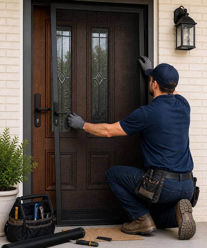 Window screen repair and installation in El Cajon by Glenview Glass